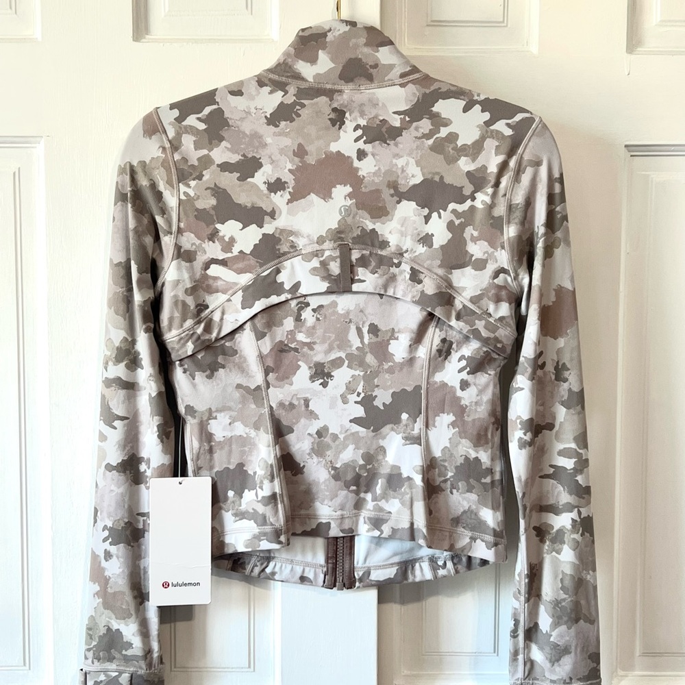 🆕Lululemon🍋Define Cropped Jacket Nulu ColourThawed Camo Warm Ash Grey Multi - Picture 7 of 9